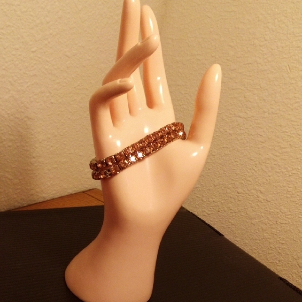 Gold-Tone Crystal Stretch Bracelet - Women's Jewelry
